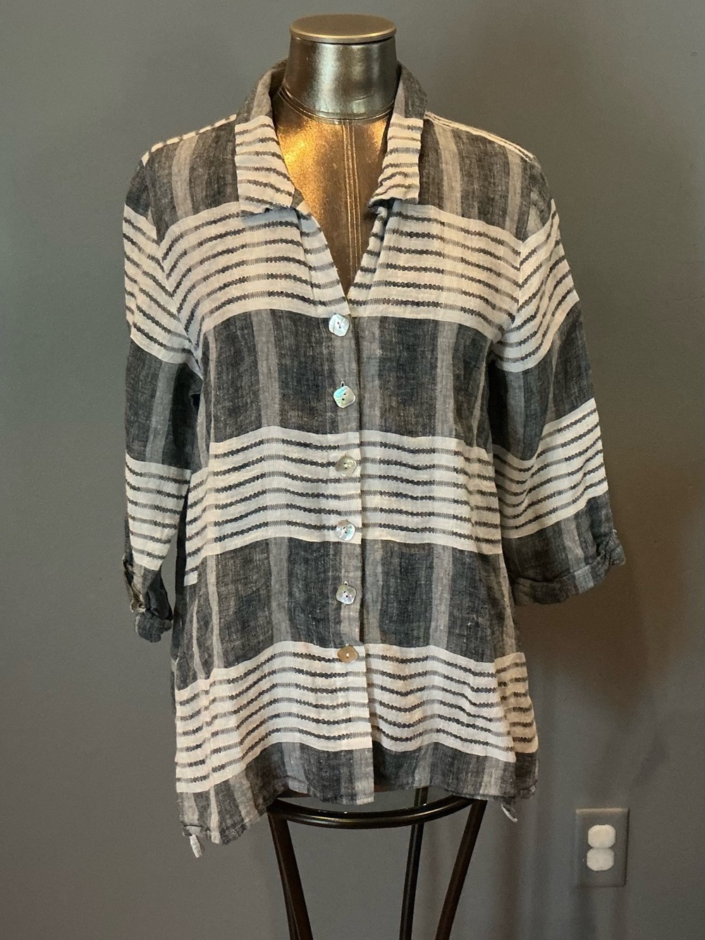 Habitat Button-Down Shirt 100% Linen